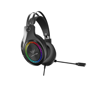 USB Gaming Headset Leather Head Beam
